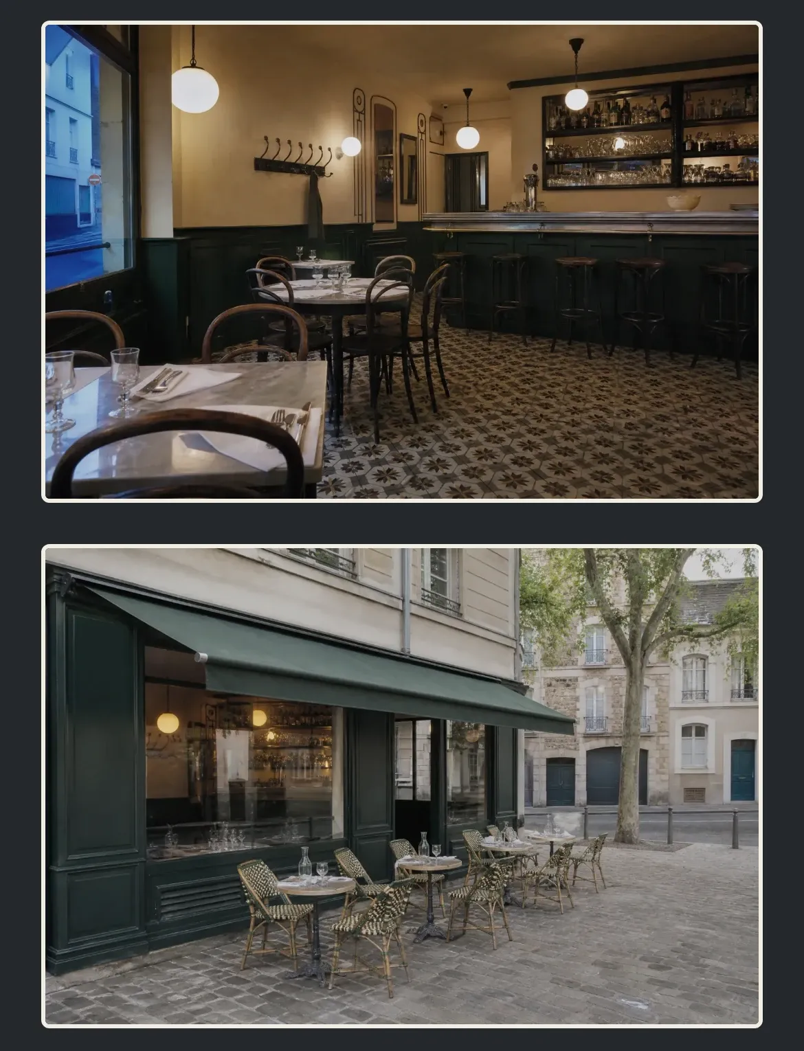 La salle et la terrasse en photo